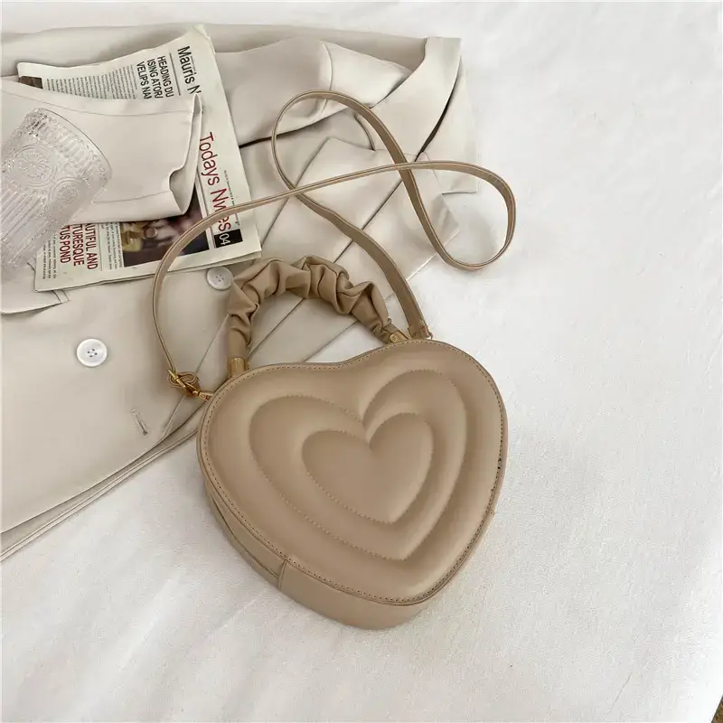 Heart Shape Brown Women's Shoulder Bag 2022