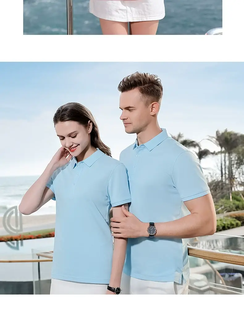 Men Blue Polo Shirt 60% Cotton 5% Wool — feature 22