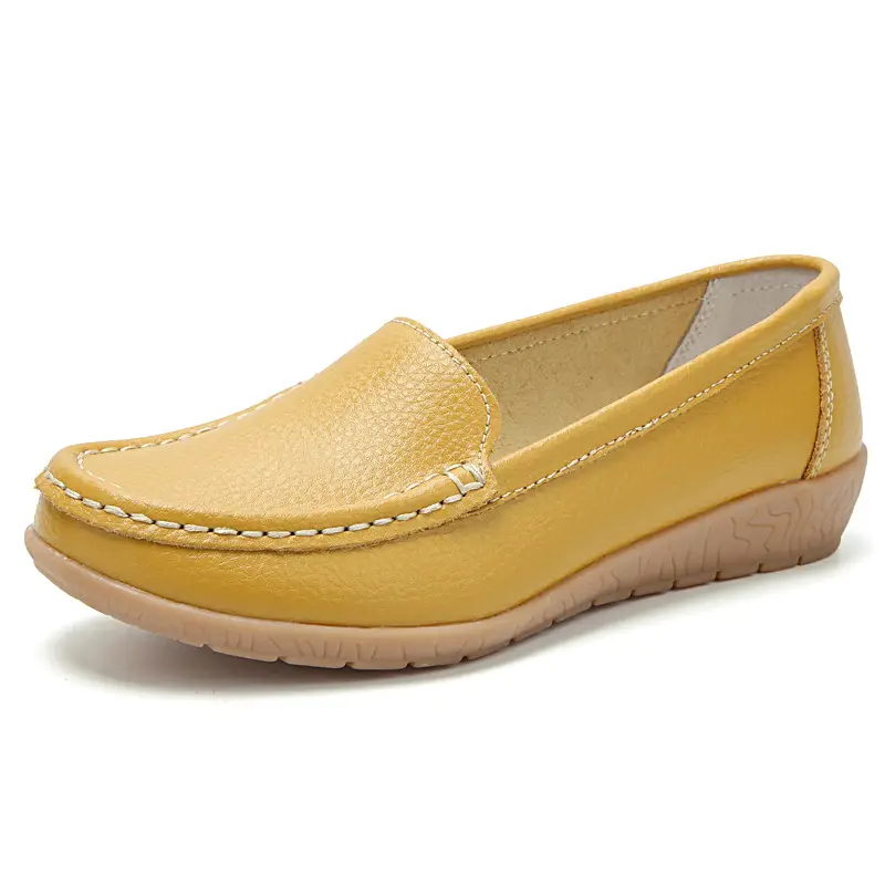 Plus Size Women's Shoes Flats Shoes Beanie Shoes Middle-Aged and Elderly Soft-Soled Mother's Shoes White Nurse Shoes 44