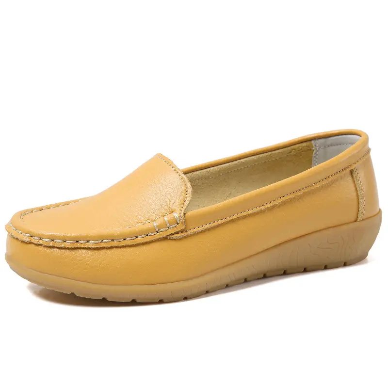 Plus Size Women's Shoes Flats Shoes Beanie Shoes Middle-Aged and Elderly Soft-Soled Mother's Shoes White Nurse Shoes 44