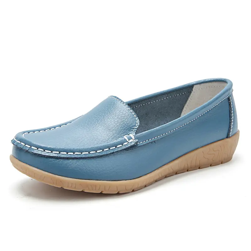 Plus Size Women's Shoes Flats Shoes Beanie Shoes Middle-Aged and Elderly Soft-Soled Mother's Shoes White Nurse Shoes 44