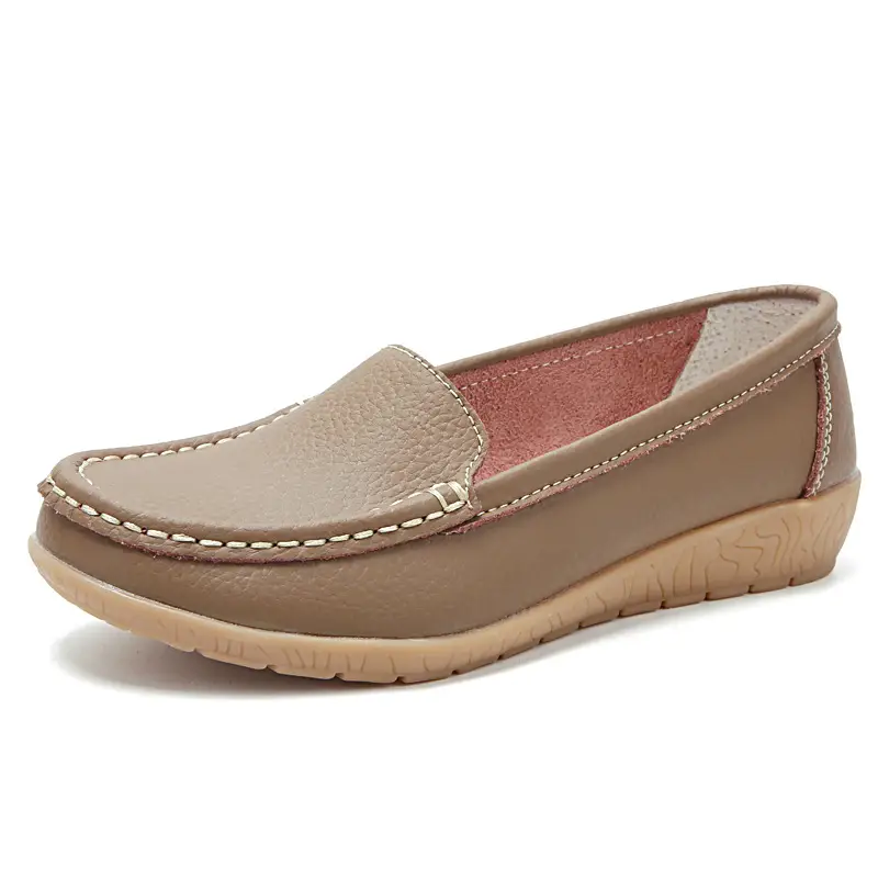 Plus Size Women's Shoes Flats Shoes Beanie Shoes Middle-Aged and Elderly Soft-Soled Mother's Shoes White Nurse Shoes 44