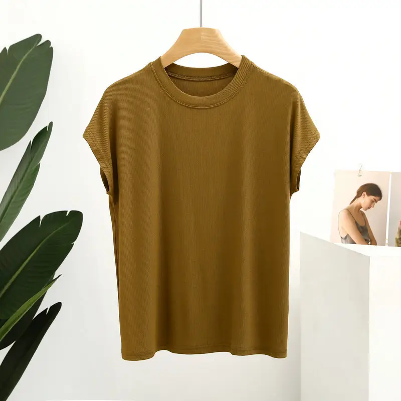 Women's Black T-Shirt Short Sleeve Plus Large - Image 10