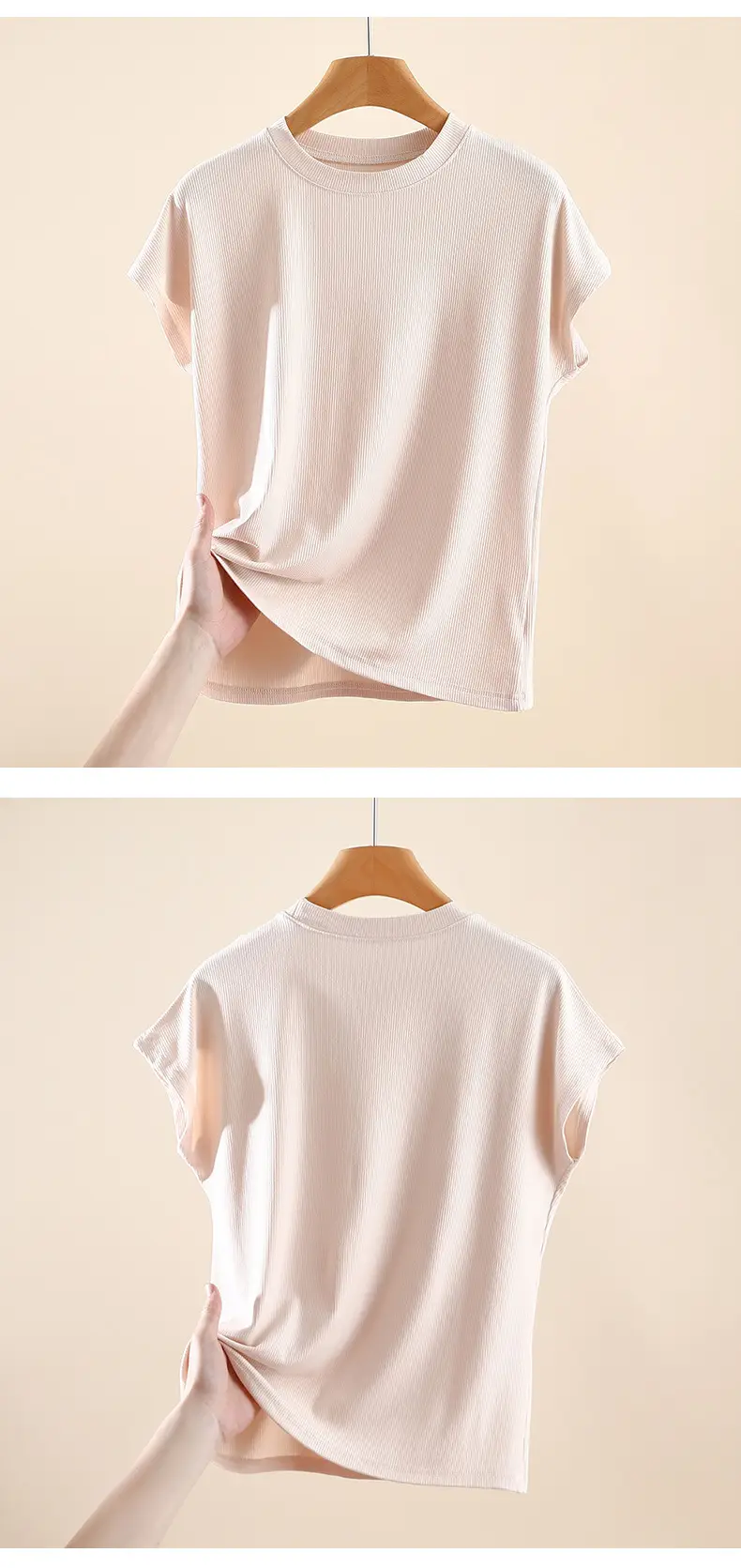 Women's Black T-Shirt Short Sleeve Plus Large — feature 7