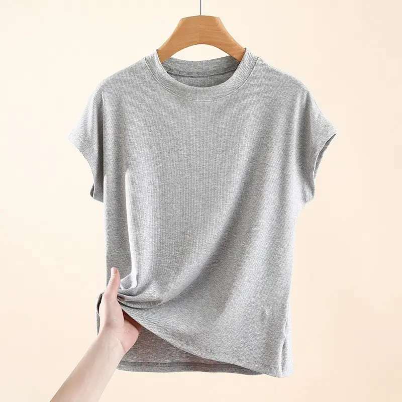Women's Black T-Shirt Short Sleeve Plus Large - Image 4