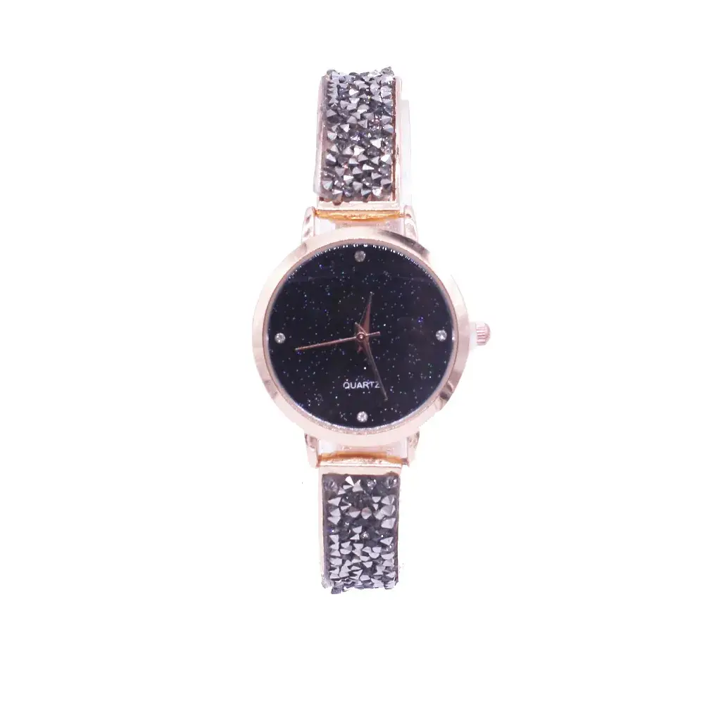 Ladies Quartz Watch with Diamond Band Set