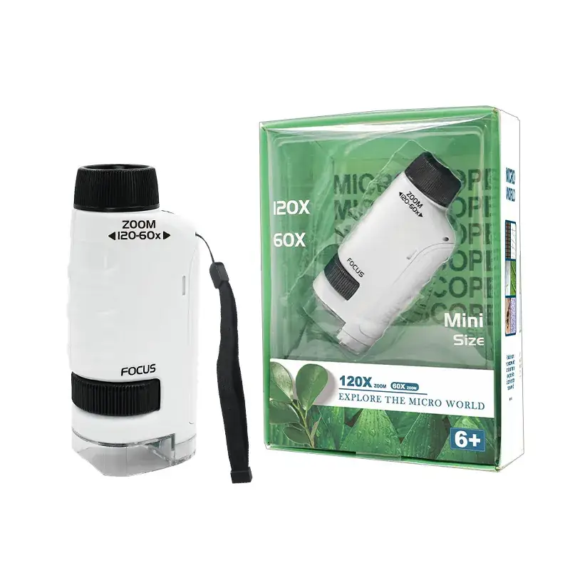 Portable 3-in-1 Microscope with Double Light Source