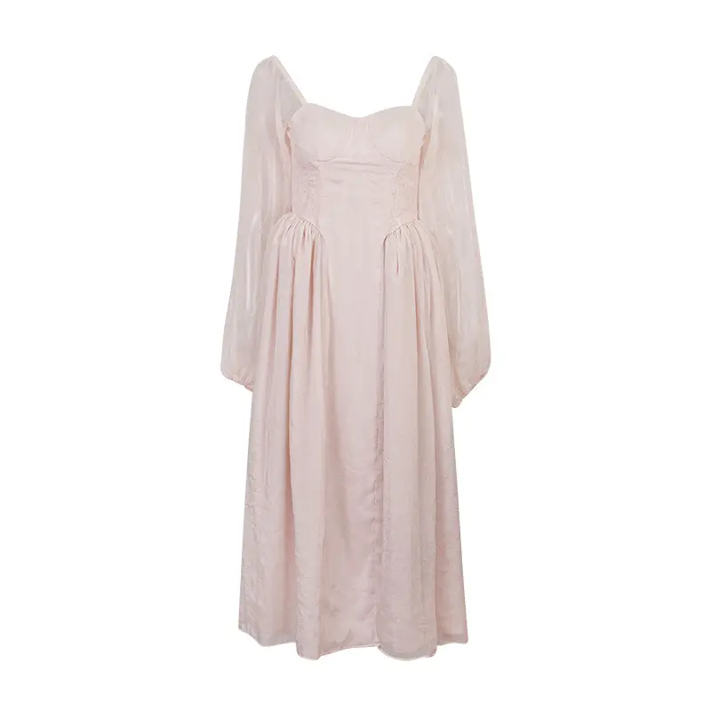 Women's Strapless Lace Dress Rose Forest Peony - Image 3