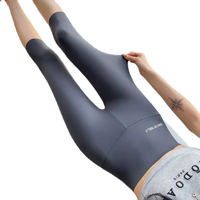 Women Shark Pants Gray Slim Fit Summer Leggings - Image 16