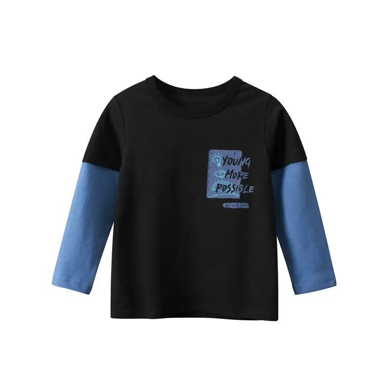 27Kids Boys Long Sleeve T-Shirt White Blue Set - Image 4