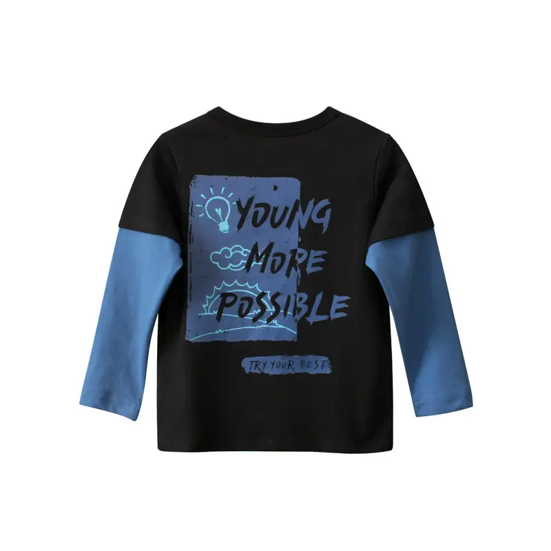 27Kids Boys Long Sleeve T-Shirt White Blue Set - Image 5