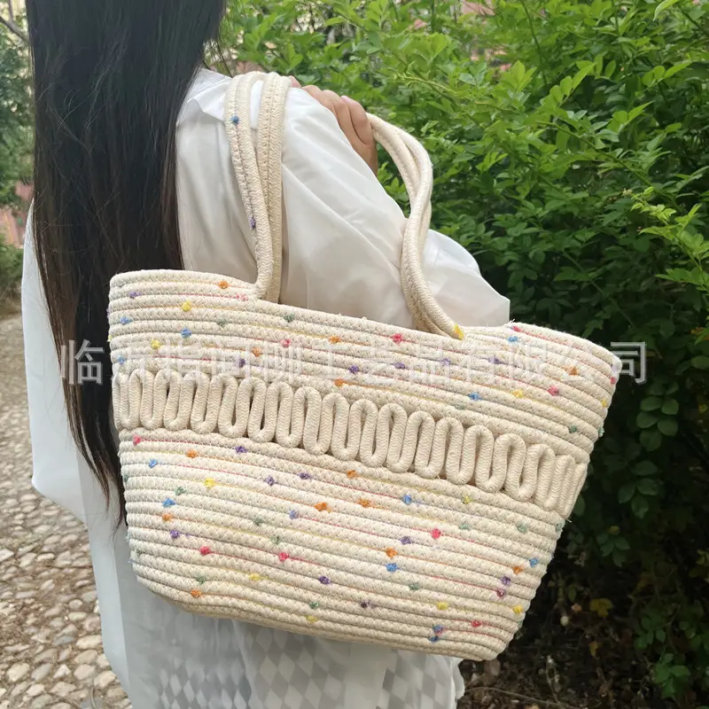 Large Capacity Woven Beach Tote Bag 2025 Spring Summer - Image 10