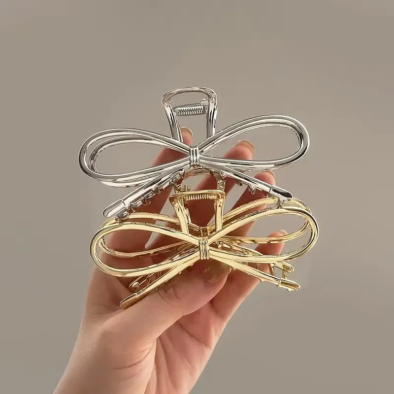 Korean Bow Hairpin Women's Back Clip Large Style - Image 3