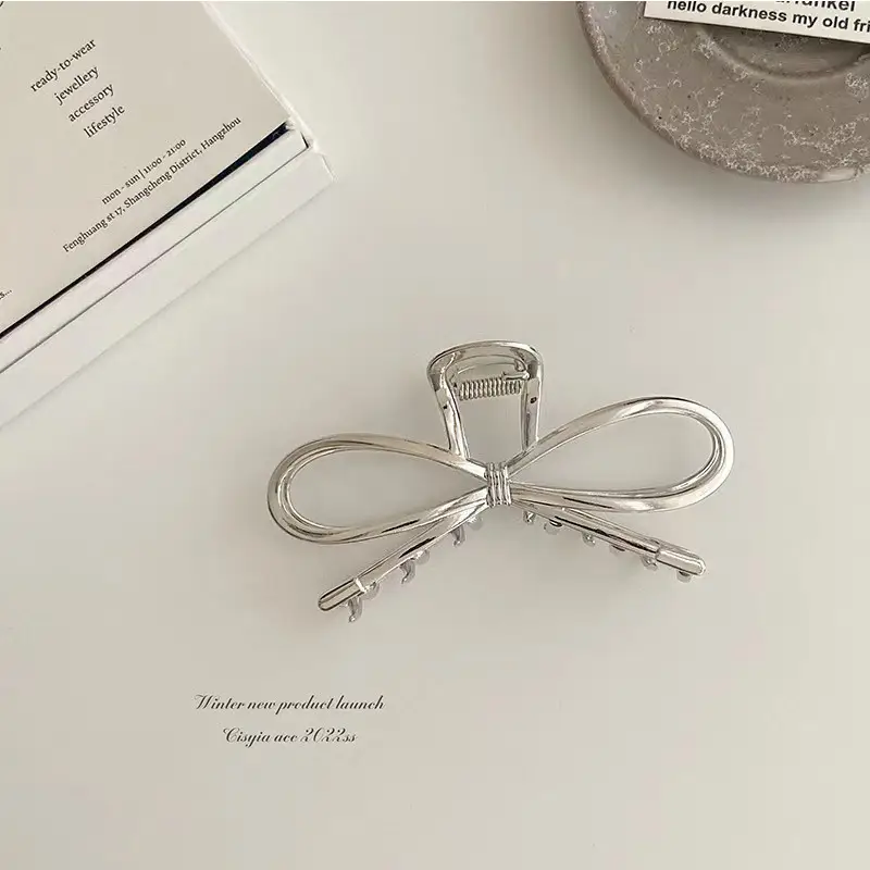 Korean Bow Hairpin Women's Back Clip Large Style - Image 5
