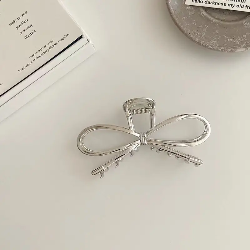 Korean Bow Hairpin Women's Back Clip Large Style - Image 2