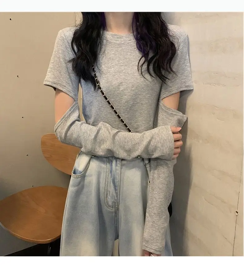 2022 Long Sleeve Short Top with Exposed Navel Design — feature 6