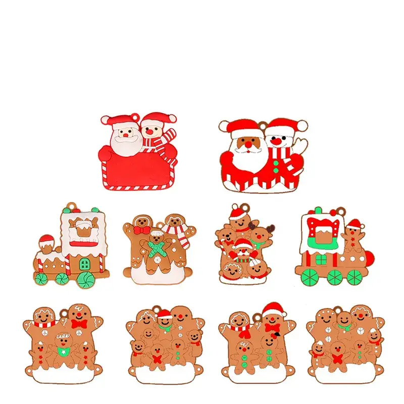 Gingerbread Man Christmas Decorations Set of 12