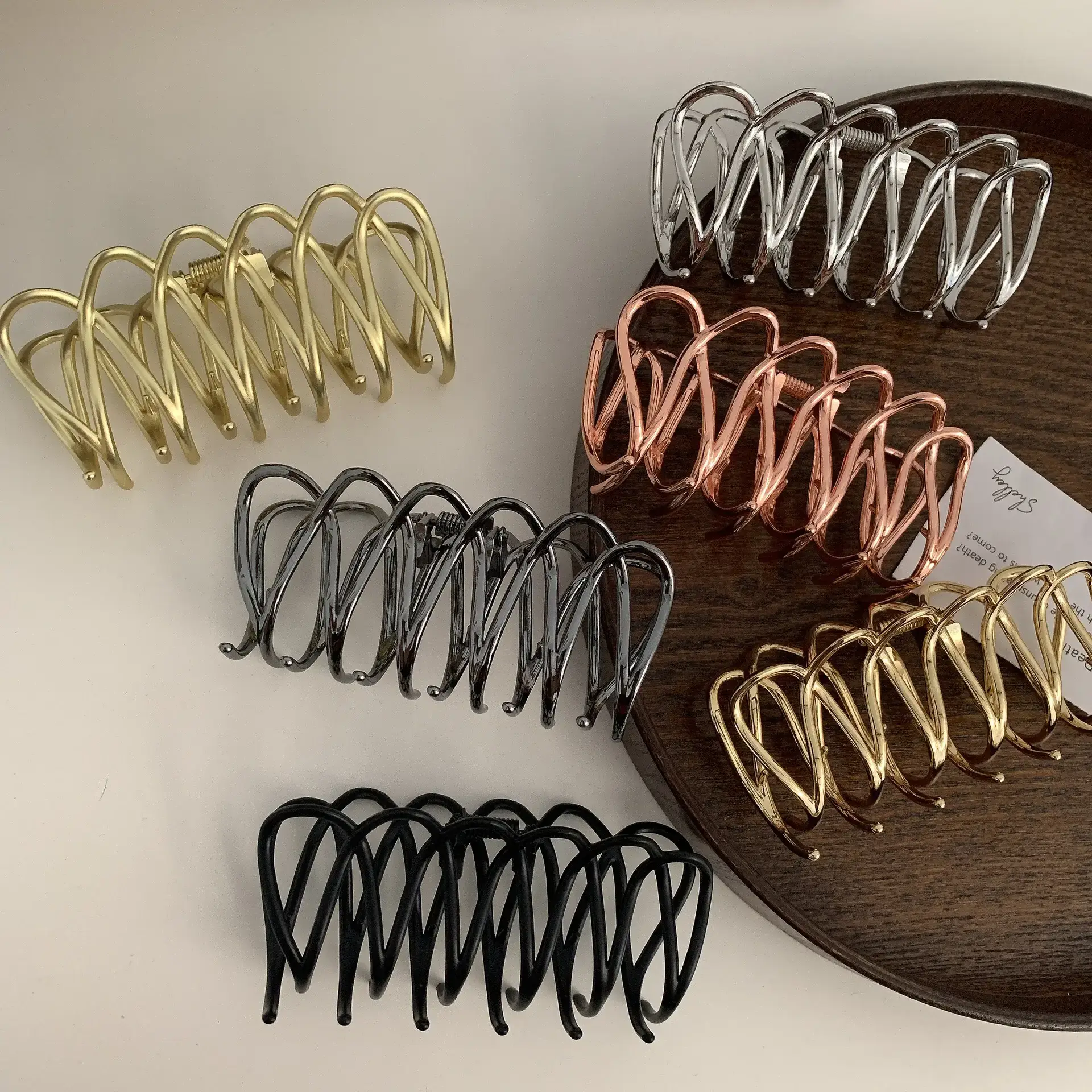 Korean Retro Metal Hairpin Clip Large Shark Design - Image 5