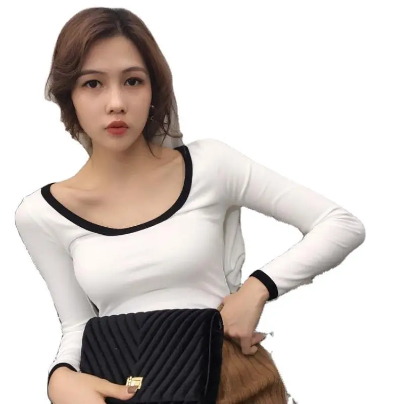 Women's Yellow Slim Fit Low Cut T-Shirt Top - Image 7