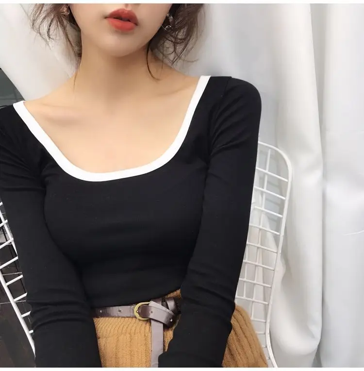 Women's Yellow Slim Fit Low Cut T-Shirt Top — feature 10