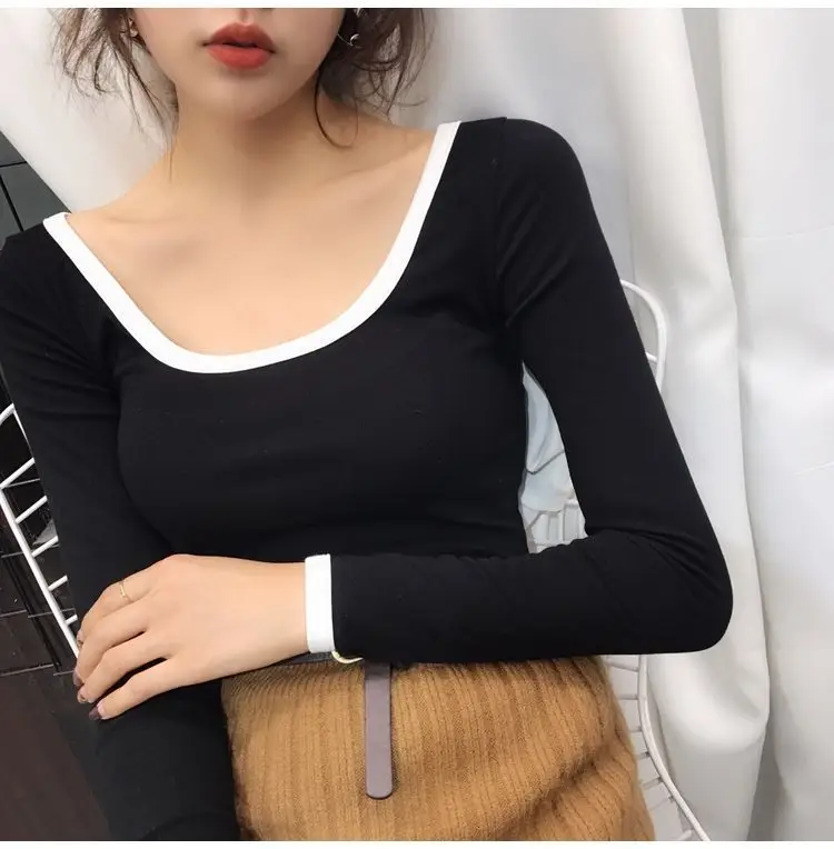 Women's Yellow Slim Fit Low Cut T-Shirt Top — feature 11