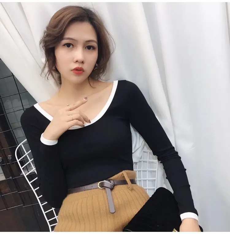 Women's Yellow Slim Fit Low Cut T-Shirt Top — feature 9