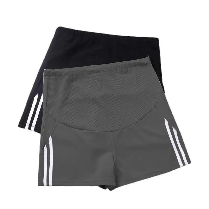 Women's Black Maternity Shorts 2023 Loose Casual Sports - Image 8