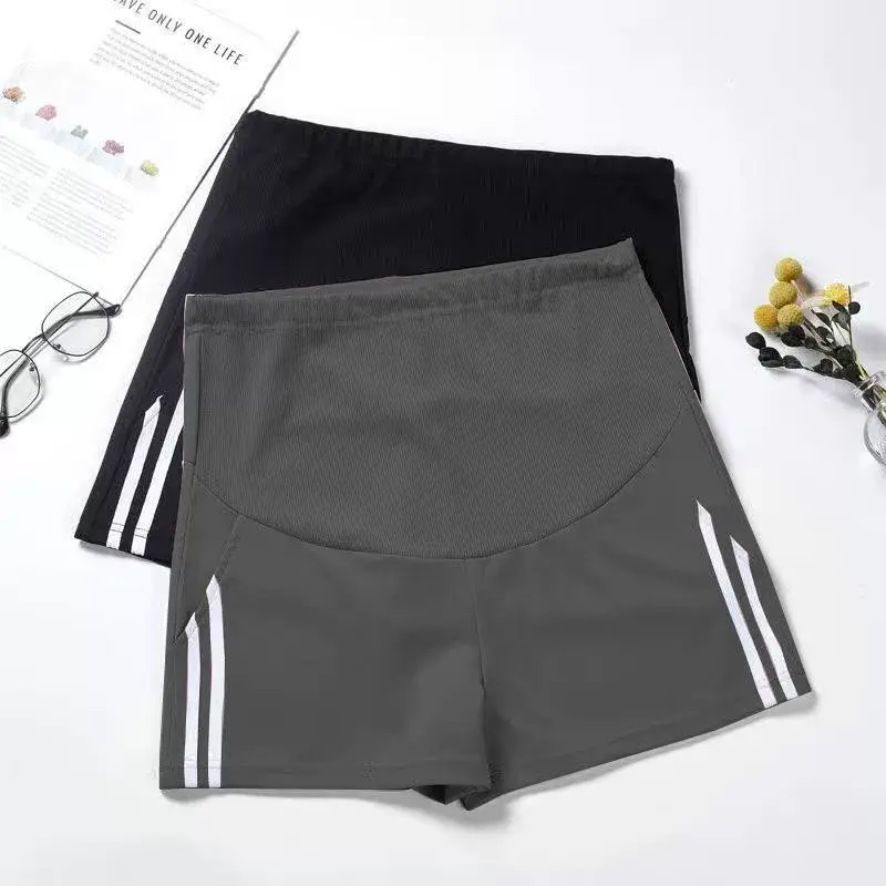 Women's Black Maternity Shorts 2023 Loose Casual Sports — feature 19
