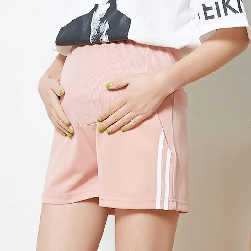 Women's Black Maternity Shorts 2023 Loose Casual Sports - Image 2