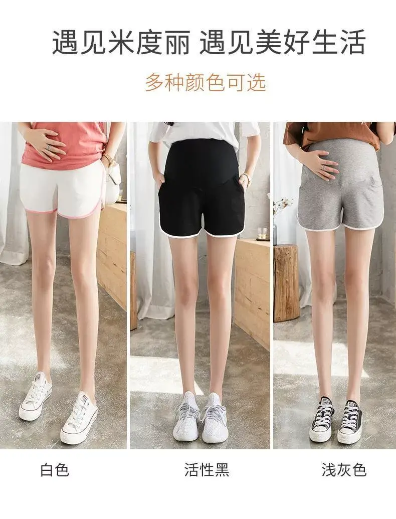 Pregnant Women Grey Shorts Spring Summer Leggings — feature 4