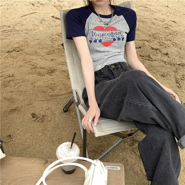Women Muscular Printed T-Shirt Short Sleeve Summer 2025 — feature 10