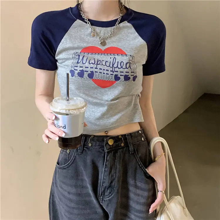 Women Muscular Printed T-Shirt Short Sleeve Summer 2025 — feature 12
