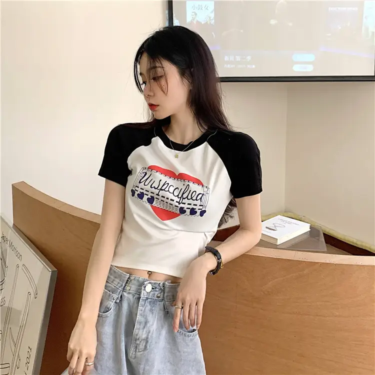 Women Muscular Printed T-Shirt Short Sleeve Summer 2025 — feature 14
