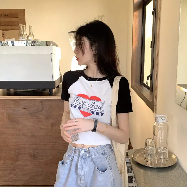 Women Muscular Printed T-Shirt Short Sleeve Summer 2025 — feature 16