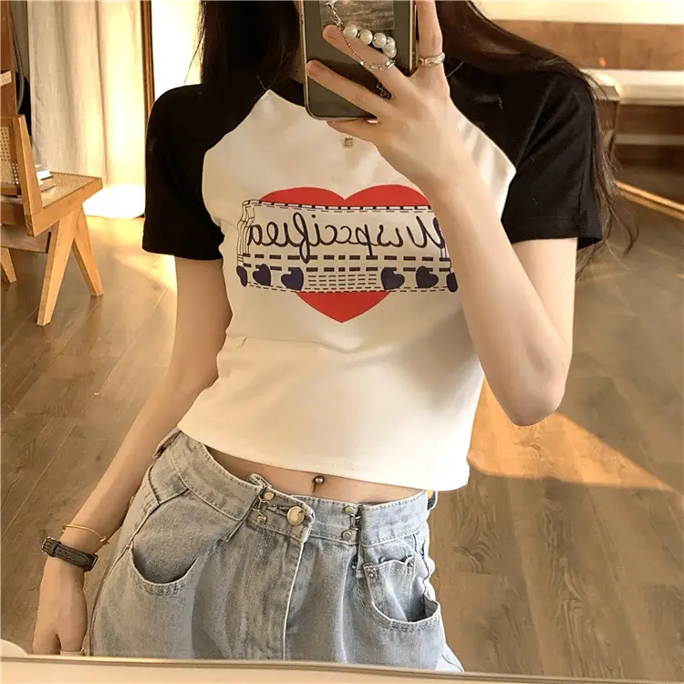 Women Muscular Printed T-Shirt Short Sleeve Summer 2025 — feature 20