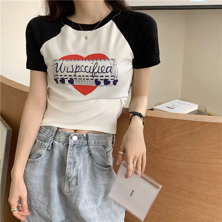 Women Muscular Printed T-Shirt Short Sleeve Summer 2025 — feature 21