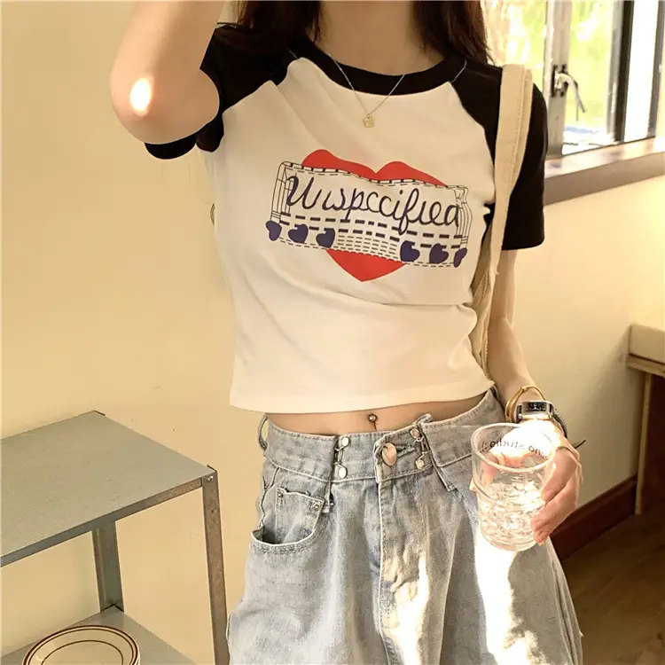 Women Muscular Printed T-Shirt Short Sleeve Summer 2025 — feature 22
