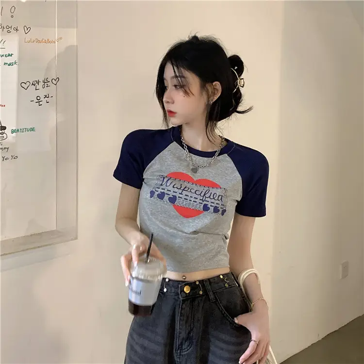 Women Muscular Printed T-Shirt Short Sleeve Summer 2025 — feature 3