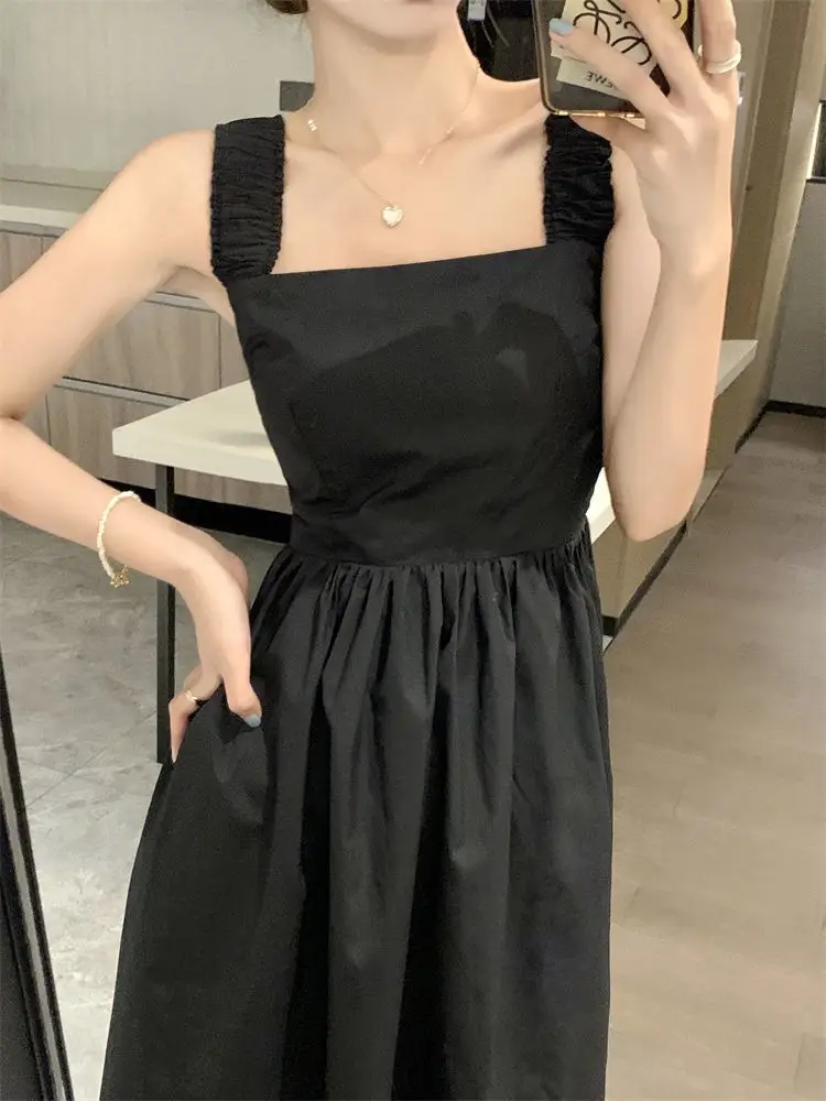 White French Dress Women Summer 2025 Mid-Length Waist Slimming Look — feature 19
