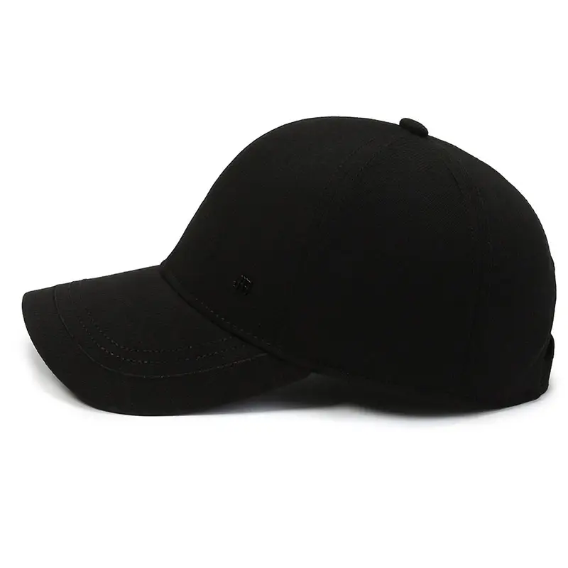 Men's Black Baseball Cap Travel Sunscreen Elderly Sports Cap - Image 6