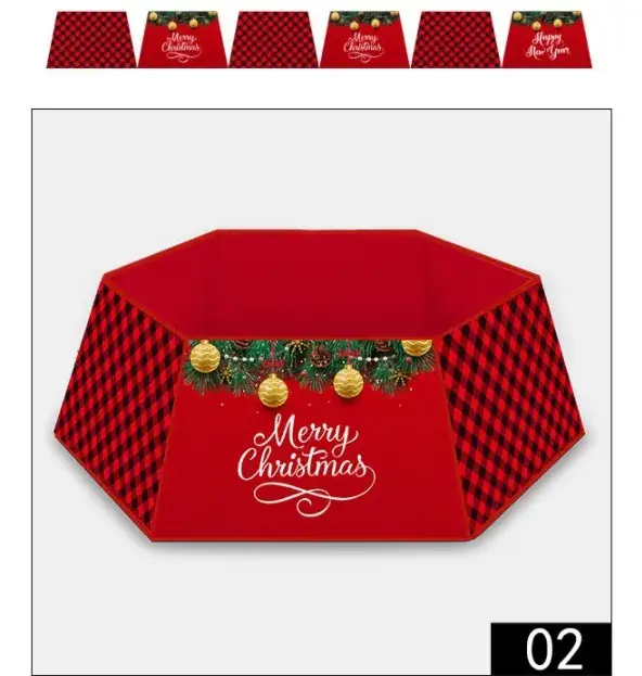Christmas Tree Apron with Merry Christmas Design - Image 2