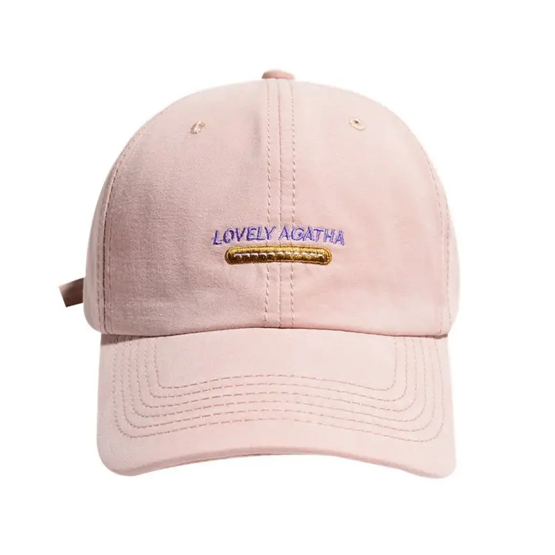 Kids Korean Letter Cap Beige Spring Summer - Image 10