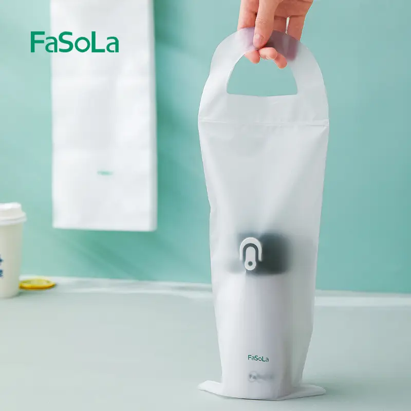 Fasola Portable Waterproof Plastic Bag Out-And-Out Storage Car Wet Umbrella Bag Translucent Bag Umbrella Storage Bag
