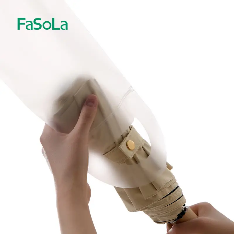 Fasola Portable Waterproof Plastic Bag Out-And-Out Storage Car Wet Umbrella Bag Translucent Bag Umbrella Storage Bag