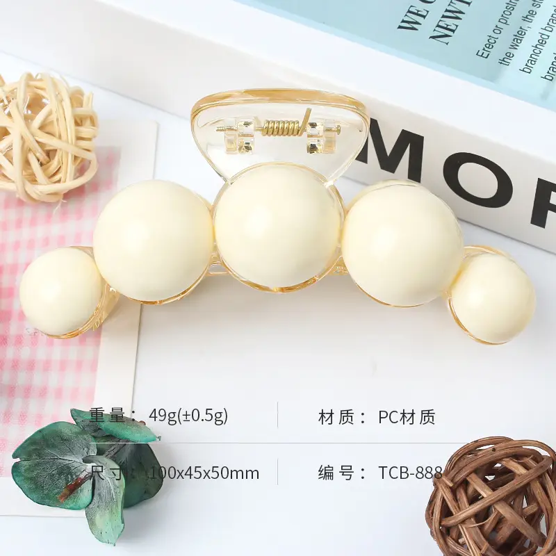 French Style Large Hair Grab Clip 30g Elegant Design - Image 2