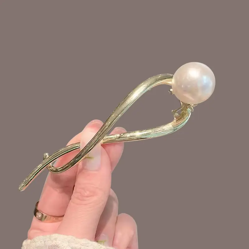 Pearl Head Clip for Women's Summer Hairpin - Image 2
