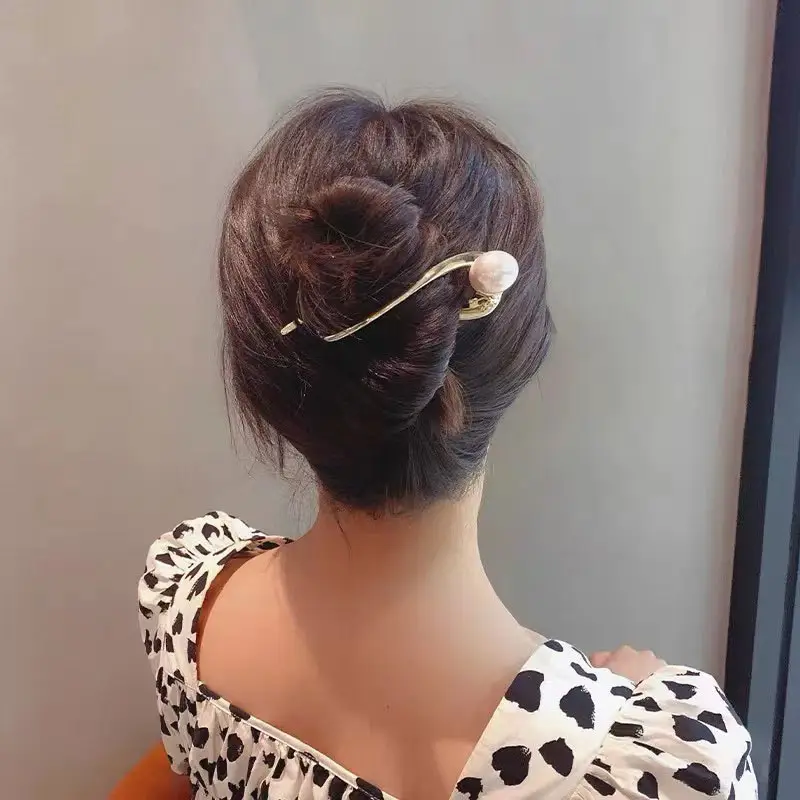 Pearl Head Clip for Women's Summer Hairpin - Image 4