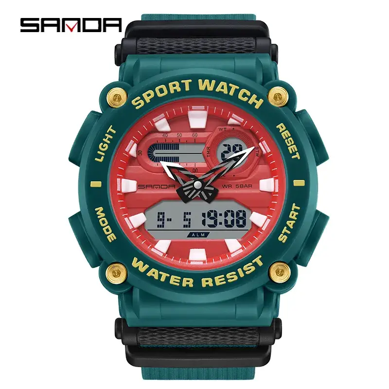 Korean Sports Watches Multi-Function Waterproof Men's Wrist Watches - Image 13