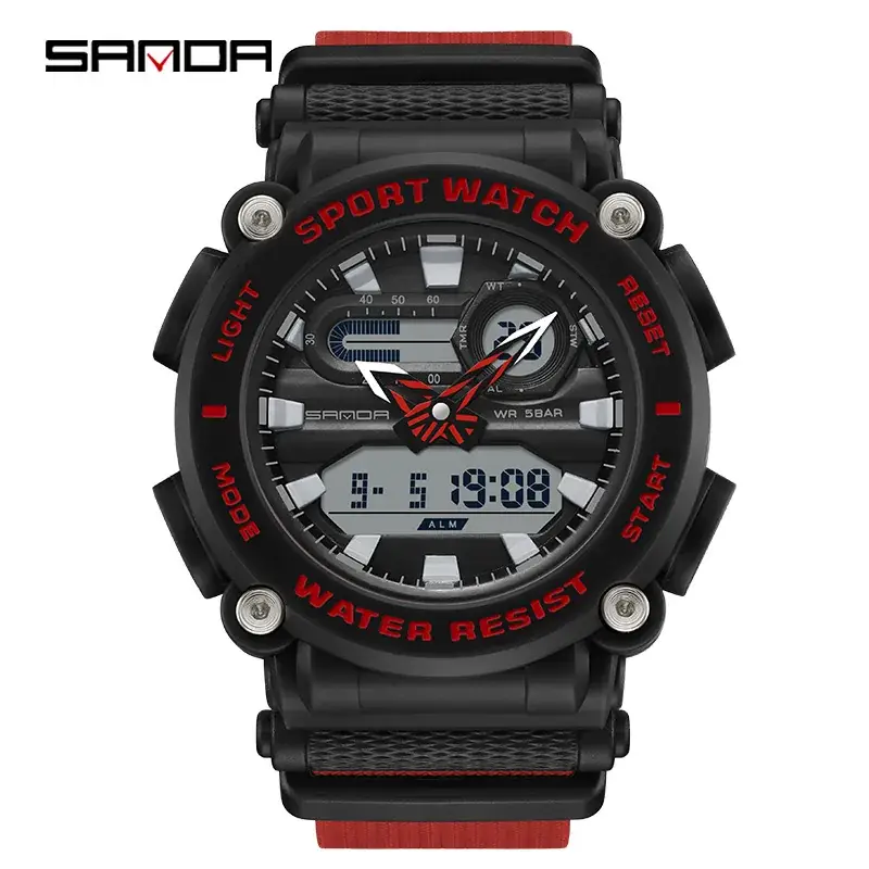Korean Sports Watches Multi-Function Waterproof Men's Wrist Watches - Image 5