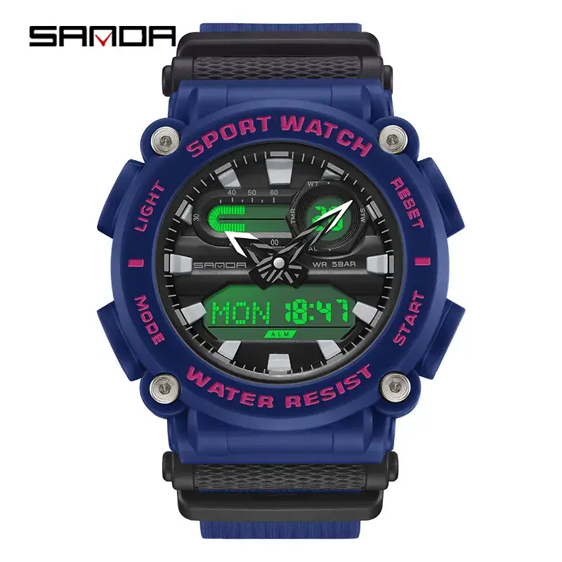 Korean Sports Watches Multi-Function Waterproof Men's Wrist Watches - Image 6